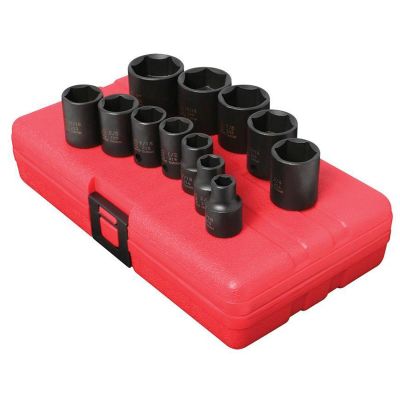 SUN3360 image(1) - SUNEX SOCKET SET IMPACT 3/8IN. DRIVE 12 PC STD SAE