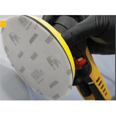 MRK236NHF1500 image(0) - Mirka Abrasives Gold 23-6NHF-1500 Semi Open-Coated Sanding Disc, 6 in Dia, 1500 Grit