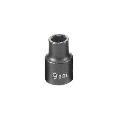 GRE1009M image(0) - Grey Pneumatic 3/8" Drive x 9mm Standard Socket
