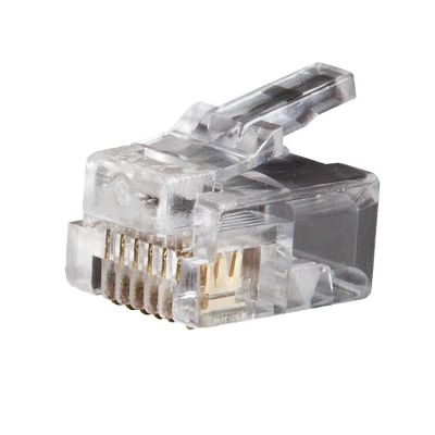 KLEVDV826600 image(0) - Klein Tools Modular Telephone Plugs RJ12 6P6C, 25-Pack