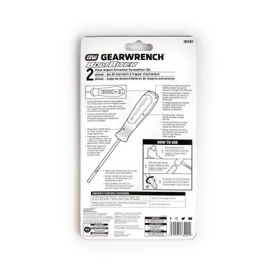 KDT86090 image(1) - GearWrench 2 Piece Bolt Biter Dual Material Extraction Screwdriver Set