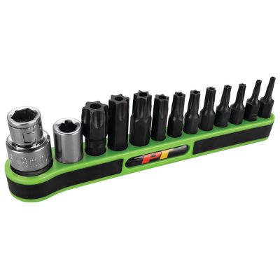 WLMW38970 image(0) - Wilmar Corp. / Performance Tool 13 Piece Tamper Resistant Star Bit Set