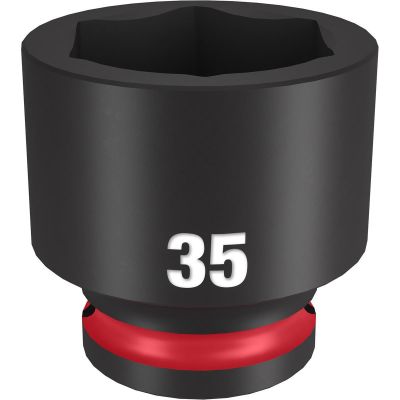 MLW49-66-6267 image(1) - Milwaukee Tool SHOCKWAVE Impact Duty  1/2"Drive 35MM Standard 6 Point Socket