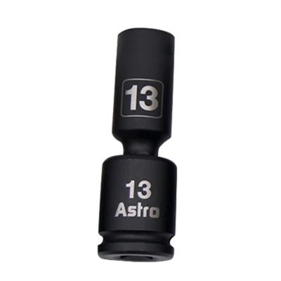 AST78344M01 image(0) - Astro Pneumatic 10 mm 3/8 Inch Drive Mid-Length Pinless Universal Impact Socket - Metric