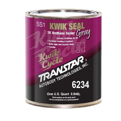 TRP6234 image(0) - Transtar Autobody Products 6234 - Kwik Seal 2K Urethane Sealer - 1 qt Can - Gray - 4:1:1 Mixing - 560 sq-ft/ Gallon at 1 mil Coverage