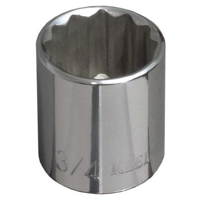 KLE65702 image(0) - Klein Tools 1/2-Inch Standard 6-Point Socket, 3/8-Inch Drive
