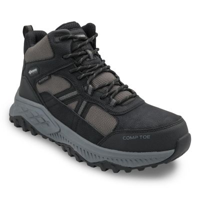 FSIA7716-11EE image(0) - Avenger Work Boots Summit Trail Mid - Men's - CT|EH|PR|WP|SR|SF - Black / Grey - Size: 11 - EE - (Extra Wide)