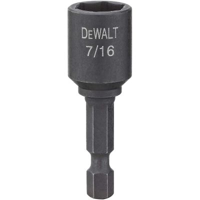 DWTDW2227IR image(0) - DEWALT 7/16-Inch By 1-7/8-Inch Impact Ready Magnetic Nut Driver