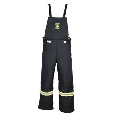 OBRTCG100-BIB-M image(0) - OBERON Bib Overalls - Arc Flash - 100 Cal TCG Ultralight - Color: Black - Size: Medium