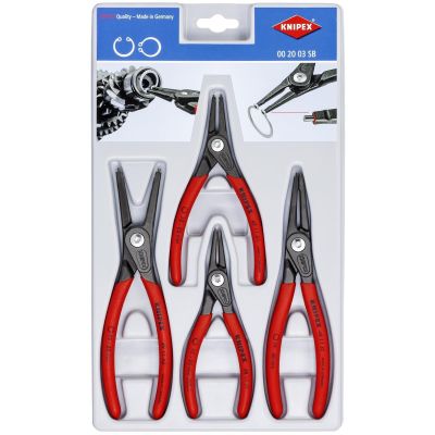 KNP002003SB image(1) - KNIPEX Precision Circlip Plier Set 4Pc.