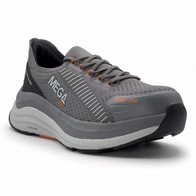 MCFMC151-10-5D image(0) - Mega Comfort ERGO Europa CT - Men's Low Top Shoes - CT|EH|SF|SR - Black / Orange - Size: 10.5 - D - (Regular)