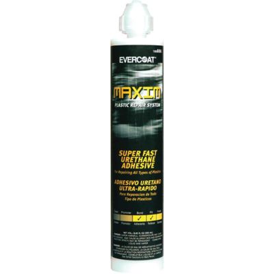 FIB886 image(0) - Fibre glass Evercoat MAXIM 100886 Super Fast Urethane Adhesive, 250 mL Bottle, Beige, Liquid, 1 hr Curing