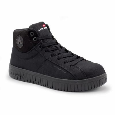 FSIAW6200-75-4E image(0) - Airwalk DEUCE Mid - Men's Mid Top Shoe - CT|EH|SR - Black/Black - Size: 7.5 - 4E - (Ultra Wide)