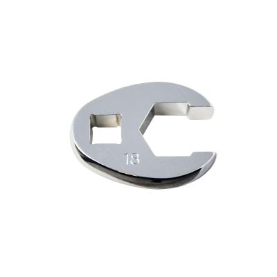 KTI27318 image(0) - K Tool International Wrench 18mm Flare Nut Crowfoot 6 Point 3/8 Drive