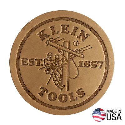 KLE98028 image(0) - Klein Tools Klein Leather Coasters, Pk 6
