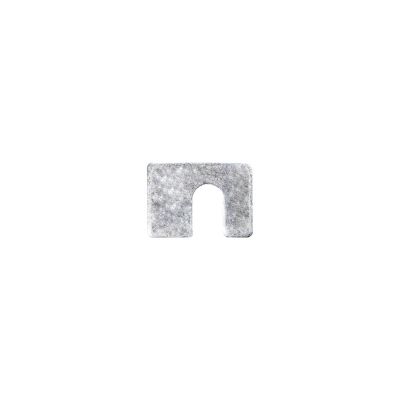 AVC2453 image(0) - AUVECO 2453 Shim, 1/8 in THK x 1/2 in Slot x 1-3/4 x 1-1/4 in, Zinc