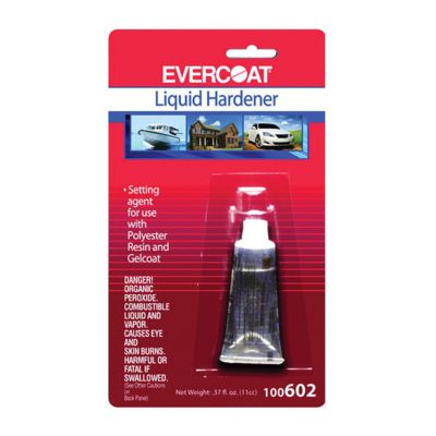 FIB602 image(0) - Fibre glass Evercoat 100602 Liquid Hardener, 11 cc Tube, Clear, Liquid