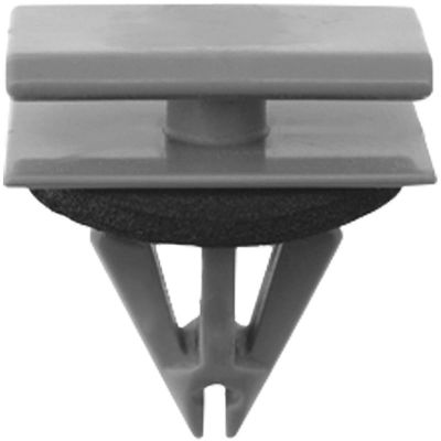 AVC20885 image(0) - AUVECO 20885 Windshield Pillar Molding Clip, (12 x 20 mm Top x 14 x 20 mm Bottom) Head, Nylon, Gray