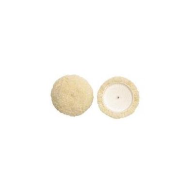 SMA59-335 image(0) - S.M. Arnold 59-335 Polishing Pad, 3-1/2 in Dia, 1/2 in THK, Loop Attachment, Wool Pad, Yellow