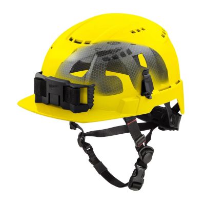 MLW48-73-1366 image(0) - Milwaukee Tool BOLT Yellow Front Brim Vented Safety Helmet with IMPACT ARMOR Liner (USA) - Type 2, Class C