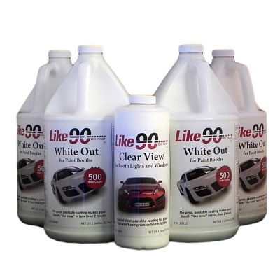 LKE10031 image(0) - Like 90 White Out 10031 Peelable Booth Coating Kit