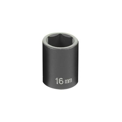 GRE1016M image(0) - Grey Pneumatic 3/8" Drive x 16mm Standard Socket