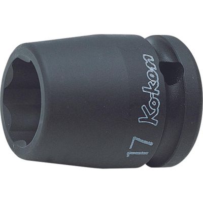 KKN14410M-27 image(0) - Ko-ken USA 14410M-27 1/2 Sq. Dr. Socket 27mm Surface Drive Length 40mm