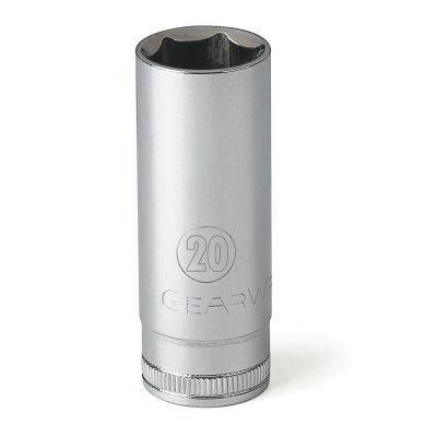 KDT80406 image(1) - GearWrench 3/8 Inch Drive 6 Point Deep Metric Socket 20mm