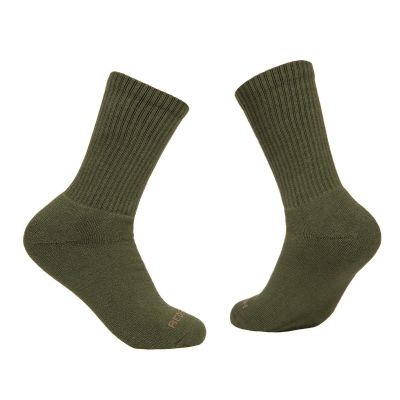 RDB0022 image(0) - Redback Boots USA Everyday Mens Crew Solid- Hemlock Green