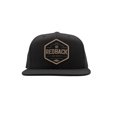 RDBHATC14 image(0) - Redback Boots USA Dune Snapback Black
