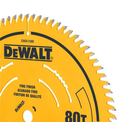 DWTDWA11080 image(1) - BLACK+DECKER 10 in. 80T Fine Finish Saw Blade