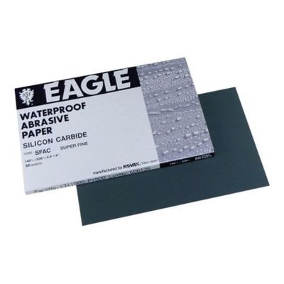 EAG1311200 image(0) - Eagle Abrasives, Inc. KOVAX 131-1200 Sanding Sheet, 5-1/2 in W x 9 in L, 1200 Grit, P1200-A Grade, Silicon Carbide