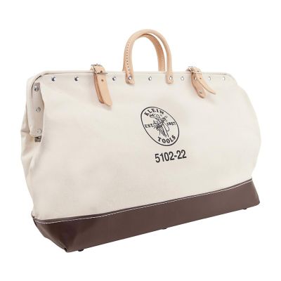 KLE510224SP image(0) - Klein Tools Deluxe Tool Bag, Canvas, 17 Pockets, 24-Inch