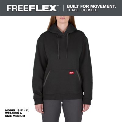 MLWF251B-M image(0) - Milwaukee Tool Women's FREEFLEX Pullover Hoodie- Black - M
