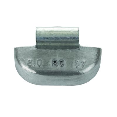 PWWRC080 image(0) - Wegmann Automotive 8oz Heavy-Duty Lead Uncoated Clip-on RC Series  Wheel Weight (Box of 25)