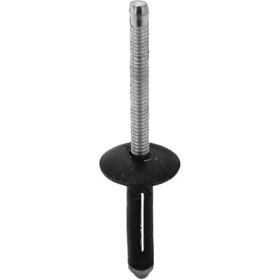 AVCAP17639 image(0) - AUVECO AP17639 Split-Type Rivet, 1/4 in Dia x 3/16 to 3/8 in Grip Range, Aluminum Rivet/Mandrel, Black