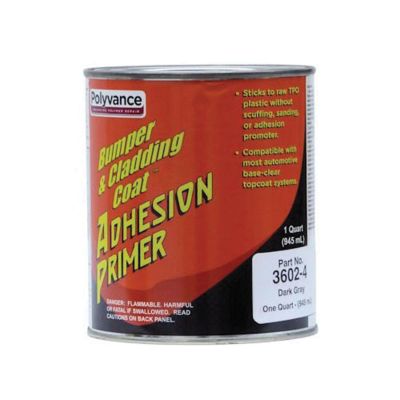 URE3602-4 image(0) - Urethane Supply Co. Polyvance Bumper & Cladding Coat 3602-4 Adhesion Primer, 1 qt Can, Medium Viscosity Pourable Liquid, Dark Gray
