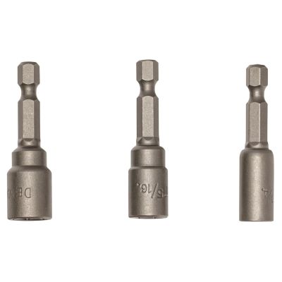 DWTDW2224 image(0) - DEWALT 3 Pc Nutsetter Set (1/4,5/16,3/8 Stubb)