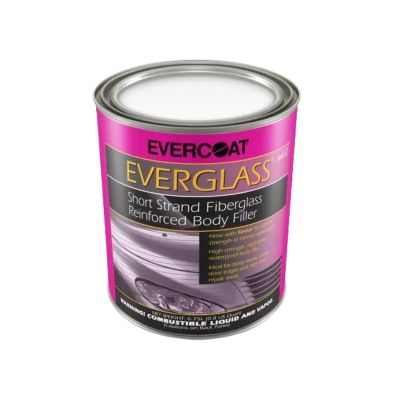 FIB632 image(0) - Fibre glass Evercoat EVERGLASS 100632 Short Strand Fiberglass Reinforced Body Filler, 1 qt Can, Blue/Green, Paste