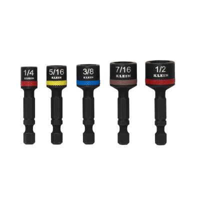 KLE32931 image(0) - Klein Tools 3-in-1 Impact Rated Flip Socket Set
