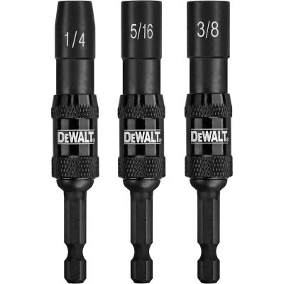 DWTDWPVTDRV3 image(0) - DEWALT Nut Driver Set, Impact-Ready, Pivoting, 3-Piece