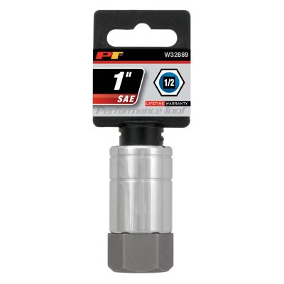 WLMW32889 image(1) - Wilmar Corp. / Performance Tool 1/2" Drive 1" Hex Bit Socket