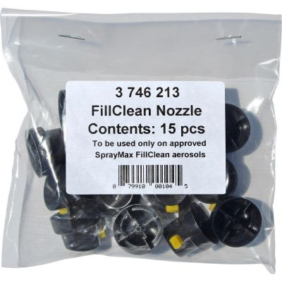 SMX3746213 image(1) - SprayMax Fill Can 3746213 Nozzle, Black/Yellow, Use With: 1K and 2K FillClean Aerosols