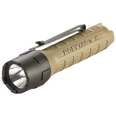 STL88605 image(0) - Streamlight PolyTac X - Includes (2) CR123A Lithium Batteries - Box - Coyote