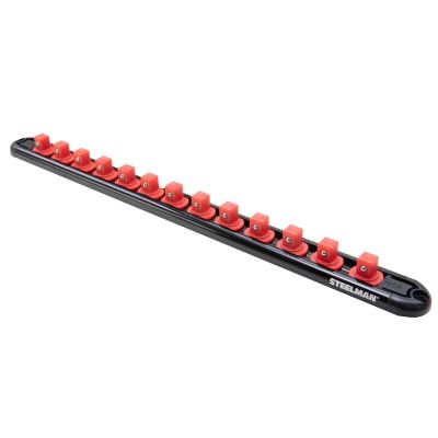 JSP60729 image(0) - J S Products (steelman) 3/8-Inch Drive 13-Piece Aluminum Socket Storage Rail