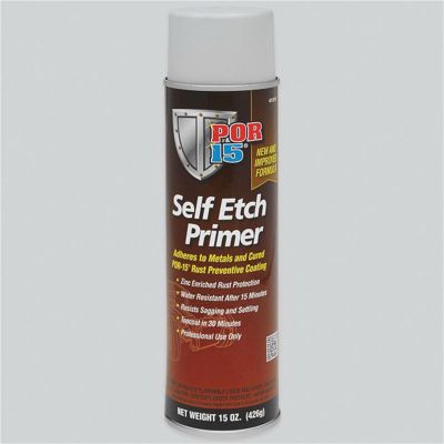 POI41018 image(0) - POR-15 INC 41018 Self-Etch Primer, 15 oz Aerosol Can, Light Gray