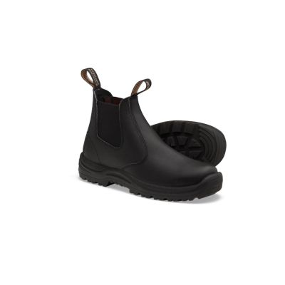 BLU491-095 image(0) - Blundstone Soft Toe Elastic Side Slip-on Boot, Water Resistant, Kick Guard, Black, AU size 9.5, US size 10.5