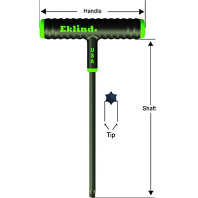 EKL68645 image(0) - Eklind Tool Company Power-T T-Handle Torx Key T45