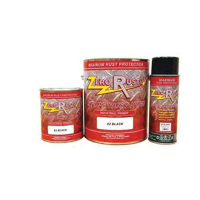 ZER62SP image(0) - Zero-Rust 62SP High Solid DTM Primer, 12 oz Aerosol Can, Black