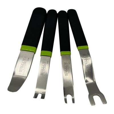 VIMDT1 image(0) - VIM Tools Door And Trim Tool Set, Stainless, 4 Piece Set, Dipped Handles